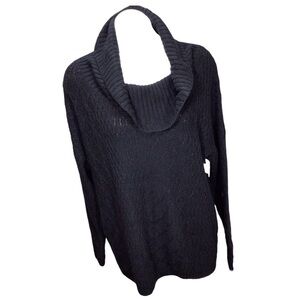 Coldwater Creek Sweater Merino Wool Blend Cowl Neck Woman’s size XL NWT